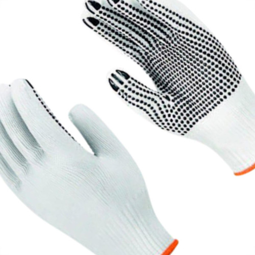 Luva Tricotada Helanca Pigment Branco Imbat - Kit C/12 Unidades
