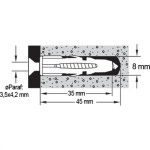 Bucha Fix.Sfor Sfu 06 C/1000 P/Tijolo Fur