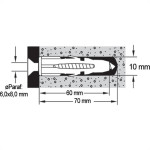 Bucha Fix.Sfor Sfu 10 C/250 P/Tijolo Fur
