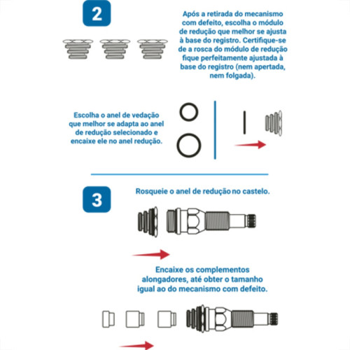 Reparo Roco P/Reg Presao Kit 10 Em 1