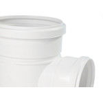 Tee Esgoto Shiva 100 X 50 Branco - Kit C/5 Unidades