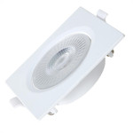 Spot Emb.06W Led 6500K Quadr Blumenau Branco