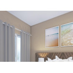 Cortina Pvc Blackout 2Fl 2,60X2,20 Cinza Cl