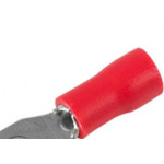 Terminal Pre-Isol Forquilha 0,5-1,5 F3,7 Vermelho - Kit C/100 Unidades