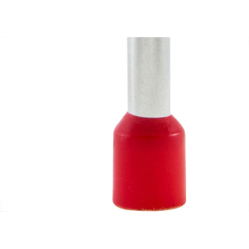 Terminal Pre-Isol Ilhos 10 Comp22 Vermelho Penzel - Kit C/100 Unidades