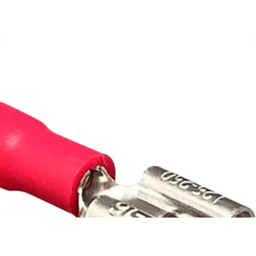 Terminal Pre-Isol Femea 0,5-1,5 Vermelho Penzel - Kit C/100 Unidades