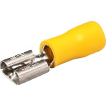 Terminal Pre-Isol Femea 4,0-6,0 Amarelo Penzel - Kit C/100 Unidades