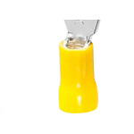 Terminal Pre-Isol Olhal 4,0-6,0 Amarelo F10,5 - Kit C/100 Unidades