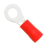 Terminal Pre-Isol Olhal 10 Vermelho F5,3 - Kit C/100 Unidades