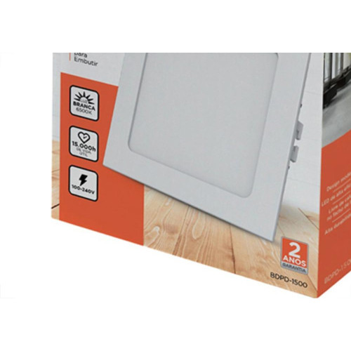Luminaria Led Emb Qd 24W 6500K 29Cm B_D Eco