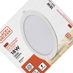 Luminaria Led Embutir Redonda 18W 6500K 22Cm B_D Eco
