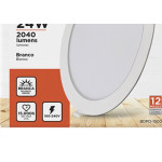 Luminaria Led Embutir Redonda 24W 6500K 29Cm B_D Eco