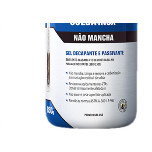 Limpa Solda Inox Quimatic Gel 850G Ls1
