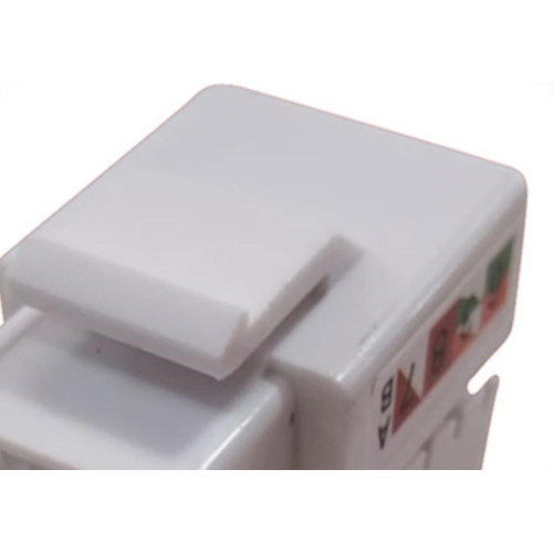 Conector Femea Keystone Cat06 Branco - Kit C/10 Unidades