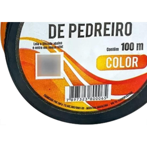 Linha Pedreiro Top Fio Lisa Lr 100Mt - Kit C/12 Unidades