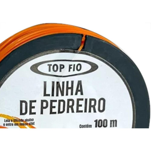 Linha Pedreiro Top Fio Lisa Lr 100Mt - Kit C/12 Unidades