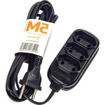 Extensao Fiolux Pl Connect 2P 05Mt Preto