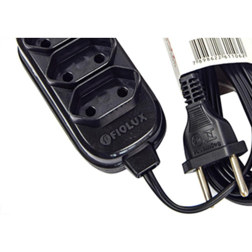 Extensao Fiolux Pl Connect 2P 05Mt Preto