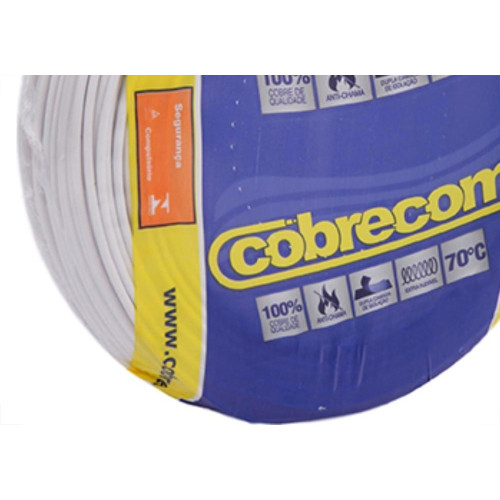 Fio Cabo Auto Cobrecom 100mts 1,5mm Branco