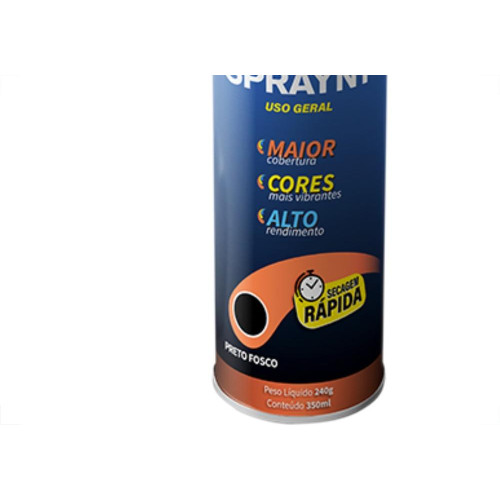 Spraynt Geral Preto Fosco 350Ml