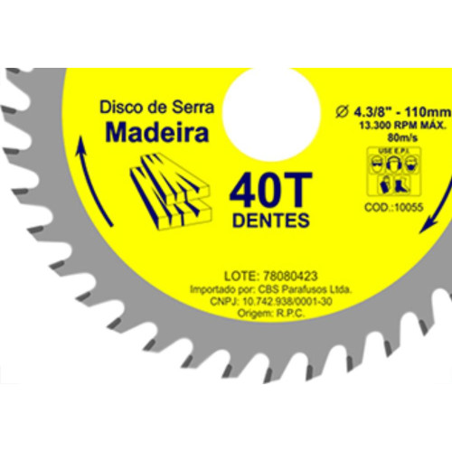 Serra Circ.Widea Waves Plus 4.3/8X40X20
