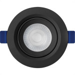 Spot Emb.05W Led 3000K Red B_D Preto