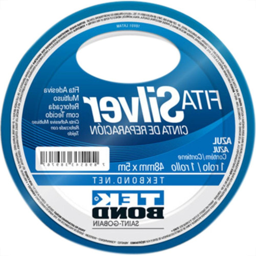 Fita Silver Tape Tekbond Azul 48Mmx05Mt