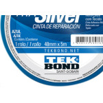 Fita Silver Tape Tekbond Azul 48Mmx05Mt