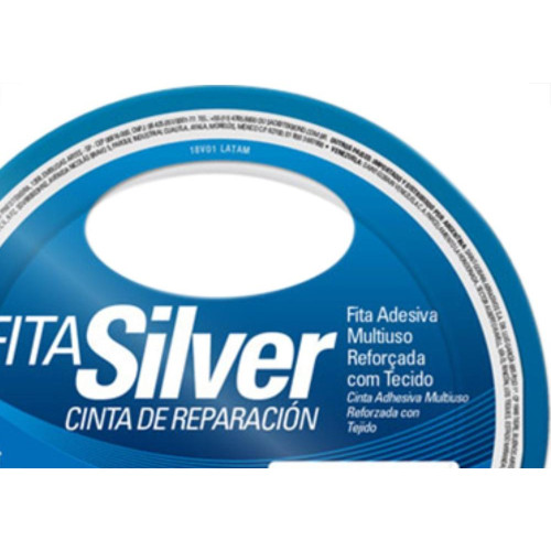 Fita Silver Tape Tekbond Azul 48Mmx05Mt