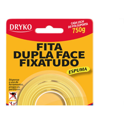 Fita Dupla-Face Dryko Espuma 24Mmx1,5M