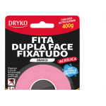 Fita Dupla-Face Dryko F.Tudo Branco 12X2,0M