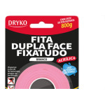 Fita Dupla-Face Dryko F.Tudo Branco 19X2,0M
