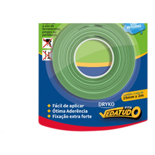 Fita Dupla-Face Dryko F.Tudo Trans 19X2M