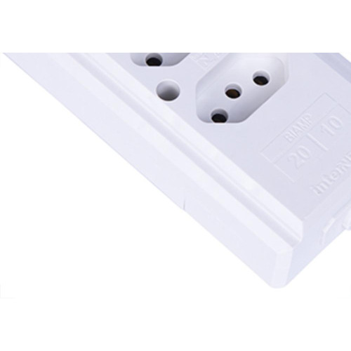 Tomada Barra Intern.B Tripla 2P+T20A Branco