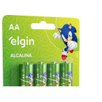 Pilha Alcalina Elgin Peq.Aa2 C/4 - Kit C/10 CA