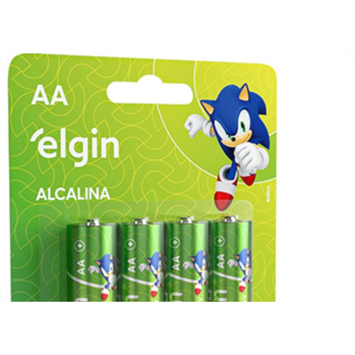 Pilha Alcalina Elgin Peq.Aa2 C/4 - Kit C/10 CA