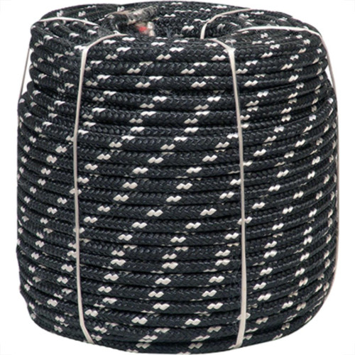 Corda Poliest.Firmeza Branco/Preto 08Mm Rl/240