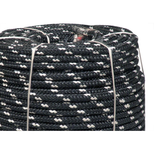 Corda Poliest.Firmeza Branco/Preto 08Mm Rl/240