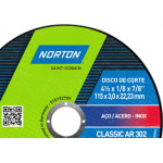 Disco Corte Norton Ferro 4.1/2X7/8