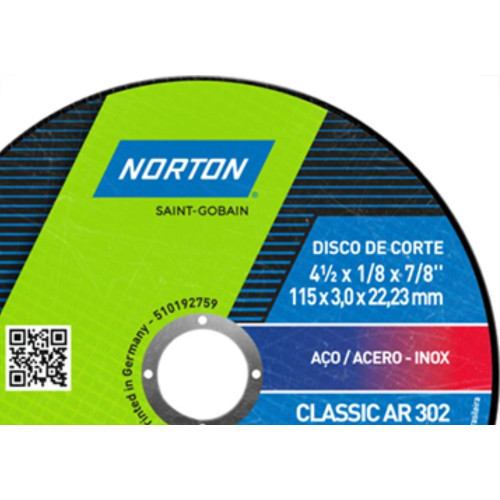 Disco Corte Norton Ferro 4.1/2X7/8