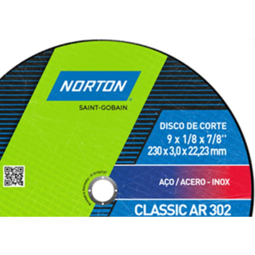 Disco Corte Norton Ferro 9X7/8