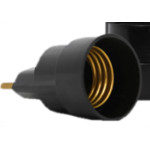 Pino Porta Lampada Germer Preto - Kit C/20 Unidades