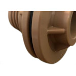 Adaptador  C/Flange Pvc Reboucas 3/4 Marrom - Kit C/10 Unidades