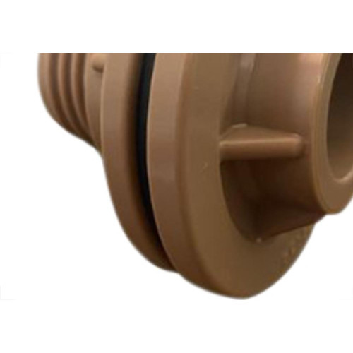 Adaptador  C/Flange Pvc Reboucas 3/4 Marrom - Kit C/10 Unidades