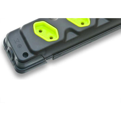 Kit C/3 - Tomada Barra Fiolux Tripla 2P 20A Preto