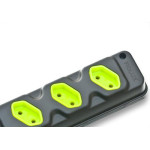Kit C/3 - Tomada Barra Fiolux Tripla 2P 20A Preto