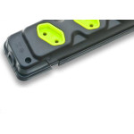 Kit C/3 - Tomada Barra Fiolux Tripla 2P 20A Preto