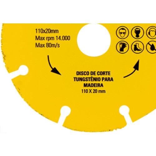 Disco Tungstenio Eda Mad 110X20Mm