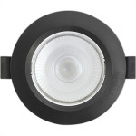 Spot Emb.08W Led 3000K Red Blumenau Preto