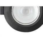 Spot Emb.08W Led 3000K Red Blumenau Preto